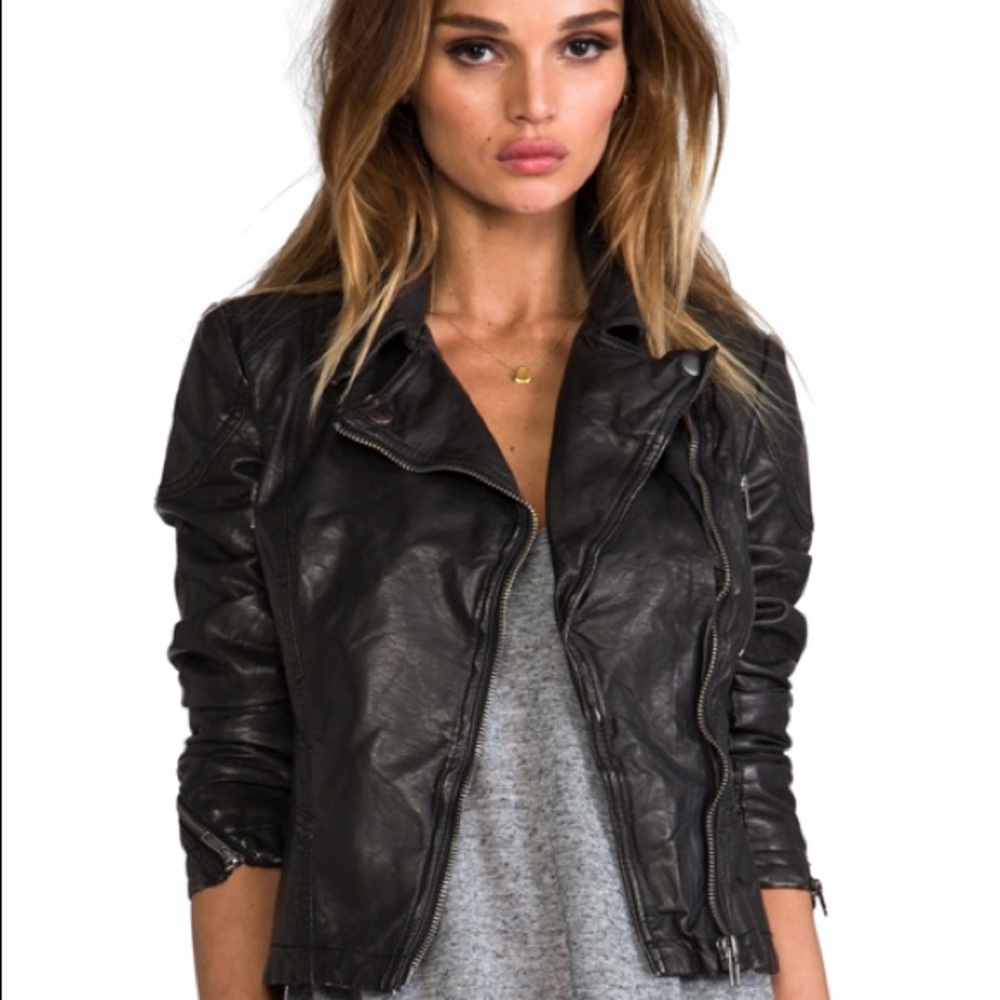 NWOT Free People Leather Jacket